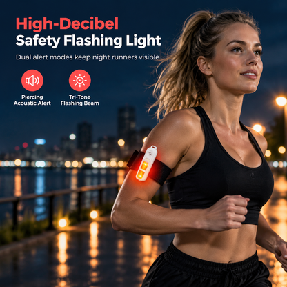 LED Safety Armband with Warning Light for Night Running and Cycling