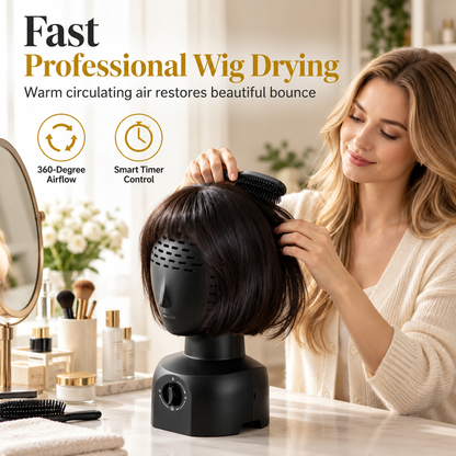 ⏳Time-Limited Special⏰Mannequin Head Wig Dryer Stand with Hair Dryer Holder