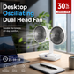 ⏳Time-limited Special⏰Desktop Oscillating Dual Head Fan🌬️ Powerful, Silent, Versatile😎