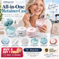 🔥Last Day Special Price $19.99!✨50K+ SOLD!🦷All-in-One Retainer Storage Case — Soaking Compartment, Built-in Mirror & Cleaning Tools