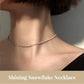 Shining Snowflake Sterling Silver Necklace
