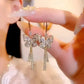 🔥HOT SALE 🎁Crystal Butterfly Tassel Earrings