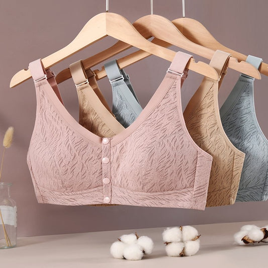 Front Button Comfort Bra for Seniors