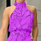 Women's Stylish Slim Fit Wide Leg Printed Jumpsuit